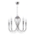 Jupiter 1688 - Hanglamp aan ketting MELANI 5xE14/40W/230V zilver