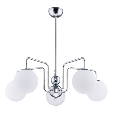 Jupiter 1701 - Hanglamp met vaste pendel GOJA 5xE14/40W/230V