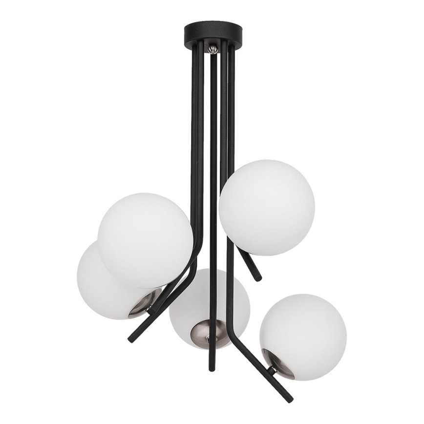 Jupiter 1737 - Hanglamp met vaste pendel TIM 5xE14/40W/230V glanzend chroom