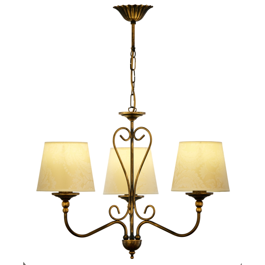 Jupiter 1750 - Hanglamp aan ketting SOFIA 3xE27/60W/230V