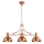 Jupiter 1791 - PT3 - Hanglamp met vaste pendel PLATINO 3xE27/60W/230V koper