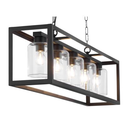 Jupiter 1806 - MC5 - Hanglamp aan ketting MACARI 5xE27/60W/230V zwart