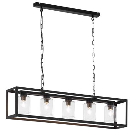 Jupiter 1806 - MC5 - Hanglamp aan ketting MACARI 5xE27/60W/230V zwart