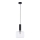 Jupiter 1855 - VA1 - Hanglamp aan een koord VANES 1xE27/60W/230V glanzend chroom/zwart