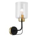 Jupiter 1883 - Muurlamp CERES 1xE27/15W/230V goud/zwart
