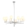 Jupiter 1936 - Hanglamp aan een paal FEME 10xG9/40W/230V glanzend chroom