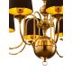 Jupiter 1952 - Hanglamp aan een ketting BATUMI 8xE27/40W/230V zwart/messing