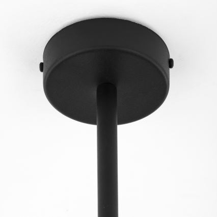 Jupiter 1974 - Hanglamp met vaste pendel MOKA 3xGU10/10W/230V + 3xG9/10W/230V zwart/glanzend chroom