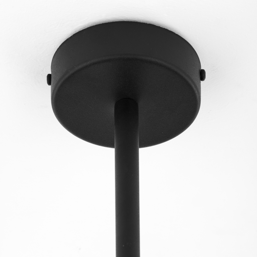 Jupiter 1974 - Hanglamp met vaste pendel MOKA 3xGU10/10W/230V + 3xG9/10W/230V zwart/glanzend chroom