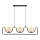 Jupiter 1989 - Hanglamp aan een koord HANZA 3xG9/10W/230V zwart/goud/beige