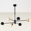 Jupiter 1993 - Hanglamp met vaste pendel MOKA 3xGU10/10W/230V + 3xG9/10W/230V zwart/beige