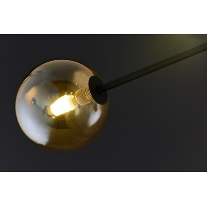 Jupiter 1994 - Hanglamp met vaste pendel MOKA 4xGU10/10W/230V + 4xG9/10W/230V zwart/beige