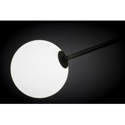 Jupiter 1998 - Hanglamp met vaste pendel MOKA 4xGU10/10W/230V + 4xG9/10W/230V zwart/wit