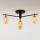 Jupiter 2031 - Bevestigde hanglamp FIGARO 4xG9/10W/230V zwart/goud/beige