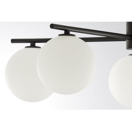 Jupiter 2049 - Plafondkroonluchter PRATO 5xG9/14W/230V zwart/wit