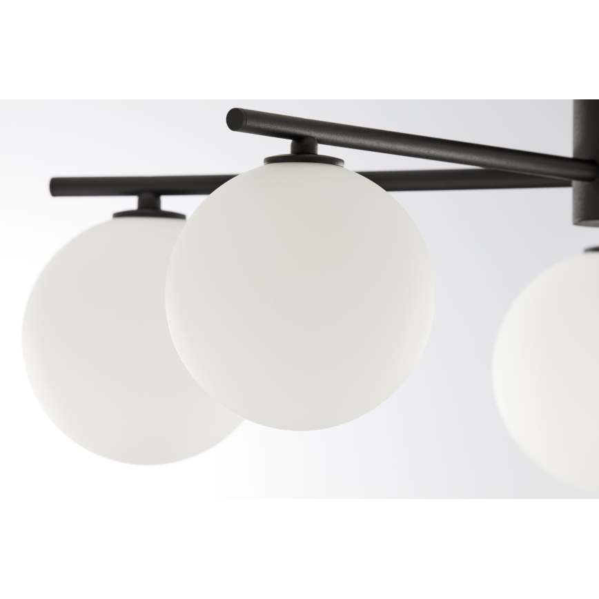 Jupiter 2049 - Plafondkroonluchter PRATO 5xG9/14W/230V zwart/wit