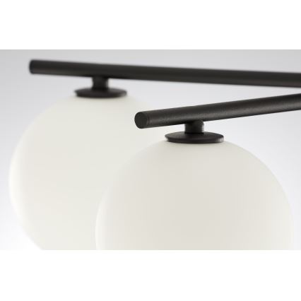 Jupiter 2049 - Plafondkroonluchter PRATO 5xG9/14W/230V zwart/wit