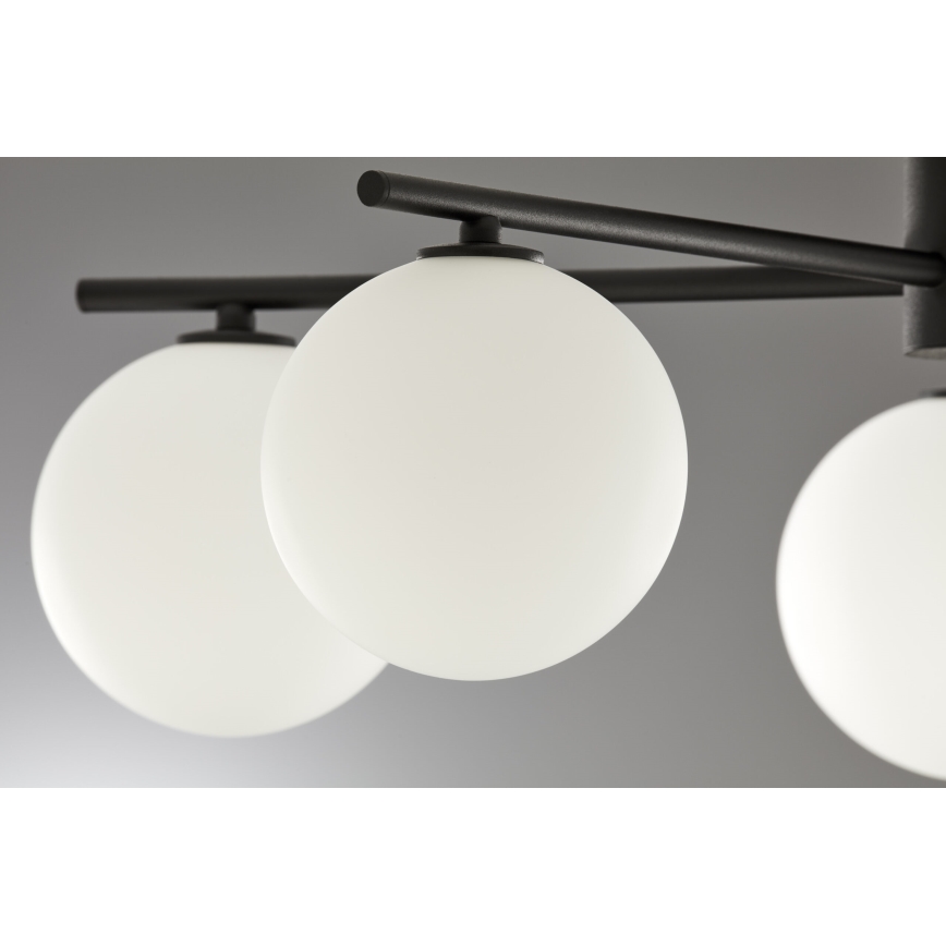 Jupiter 2049 - Plafondkroonluchter PRATO 5xG9/14W/230V zwart/wit