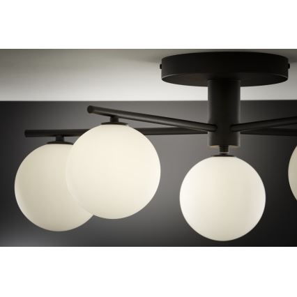 Jupiter 2049 - Plafondkroonluchter PRATO 5xG9/14W/230V zwart/wit