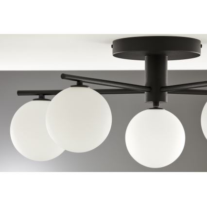 Jupiter 2049 - Plafondkroonluchter PRATO 5xG9/14W/230V zwart/wit