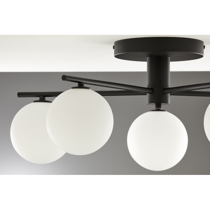 Jupiter 2049 - Plafondkroonluchter PRATO 5xG9/14W/230V zwart/wit