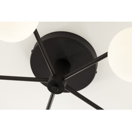 Jupiter 2049 - Plafondkroonluchter PRATO 5xG9/14W/230V zwart/wit