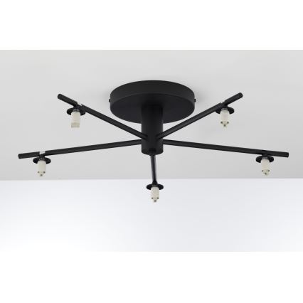 Jupiter 2049 - Plafondkroonluchter PRATO 5xG9/14W/230V zwart/wit