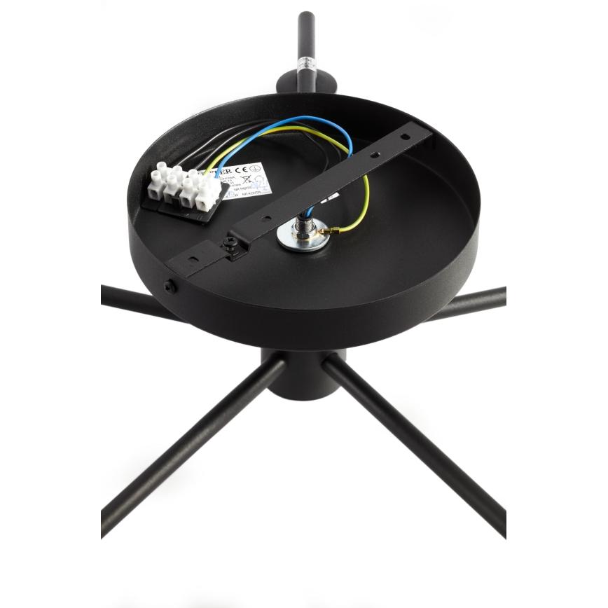 Jupiter 2049 - Plafondkroonluchter PRATO 5xG9/14W/230V zwart/wit