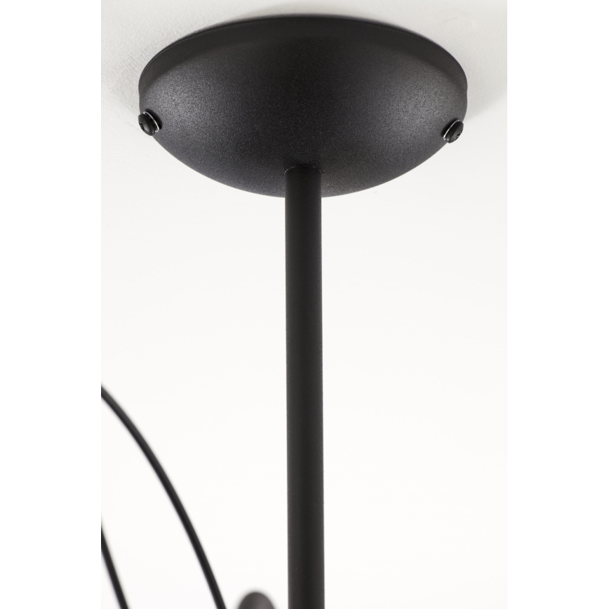 Jupiter 2056 - GLORIOSA kroonluchter met stang 10xG9/14W/230V zwart