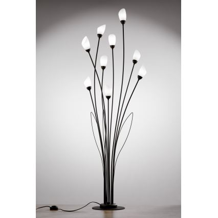 Jupiter 2058 - Vloerlamp GLORIOSA 9xG9/14W/230V zwart