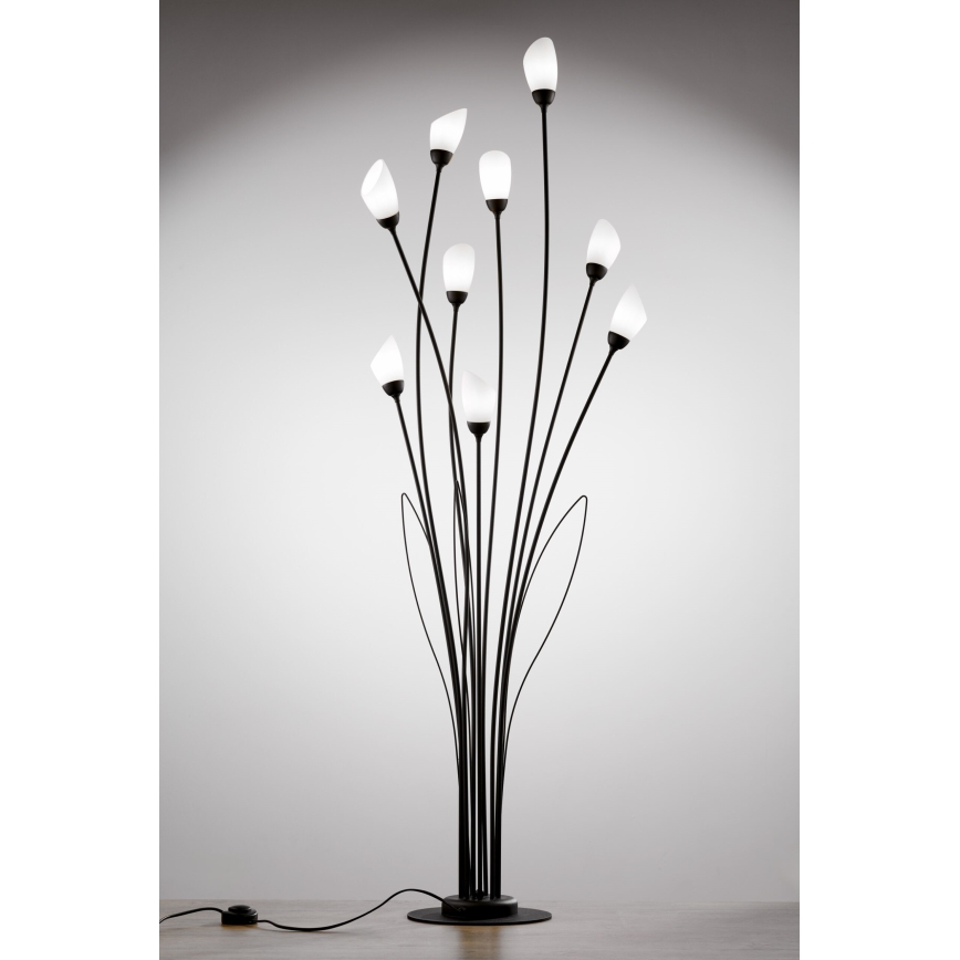 Jupiter 2058 - Vloerlamp GLORIOSA 9xG9/14W/230V zwart