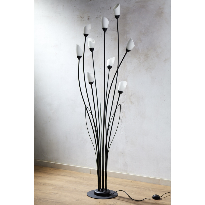 Jupiter 2058 - Vloerlamp GLORIOSA 9xG9/14W/230V zwart