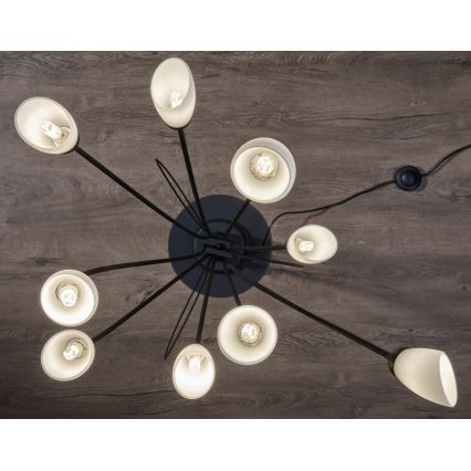 Jupiter 2058 - Vloerlamp GLORIOSA 9xG9/14W/230V zwart