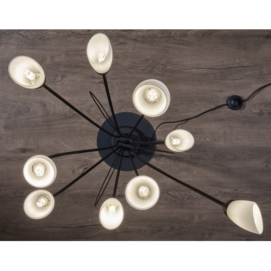 Jupiter 2058 - Vloerlamp GLORIOSA 9xG9/14W/230V zwart