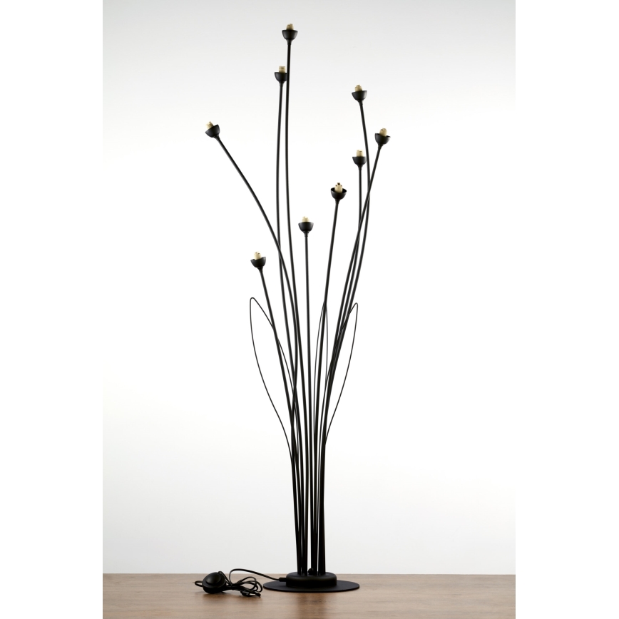 Jupiter 2058 - Vloerlamp GLORIOSA 9xG9/14W/230V zwart