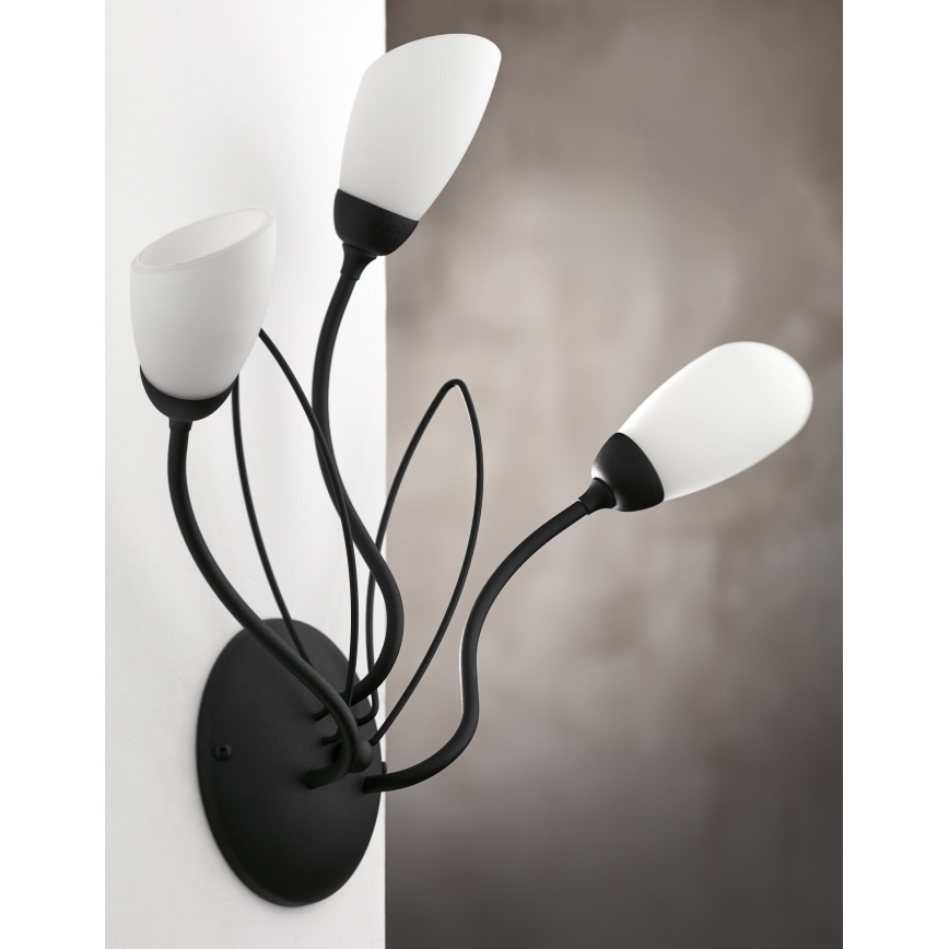 Jupiter 2059 - Wandlamp GLORIOSA 3xG9/14W/230V zwart