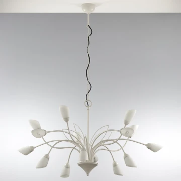 Jupiter 2062 - Kroonluchter met ketting GLORIOSA 15xG9/14W/230V crème