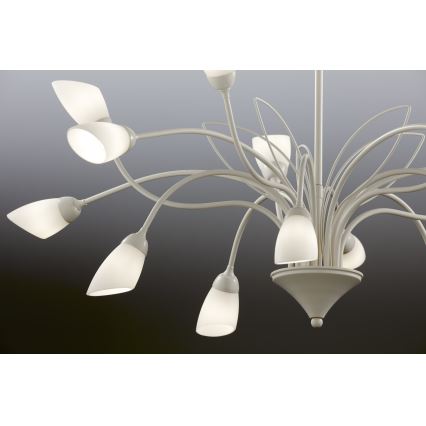 Jupiter 2062 - Kroonluchter met ketting GLORIOSA 15xG9/14W/230V crème