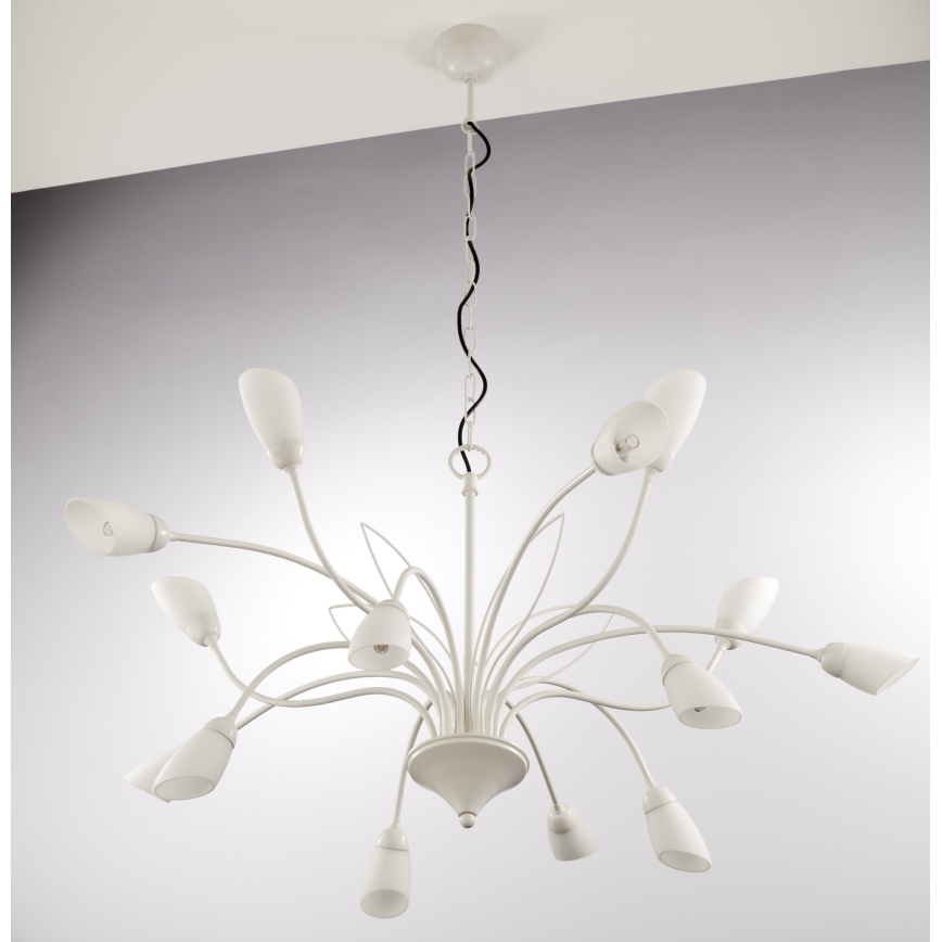 Jupiter 2062 - Kroonluchter met ketting GLORIOSA 15xG9/14W/230V crème