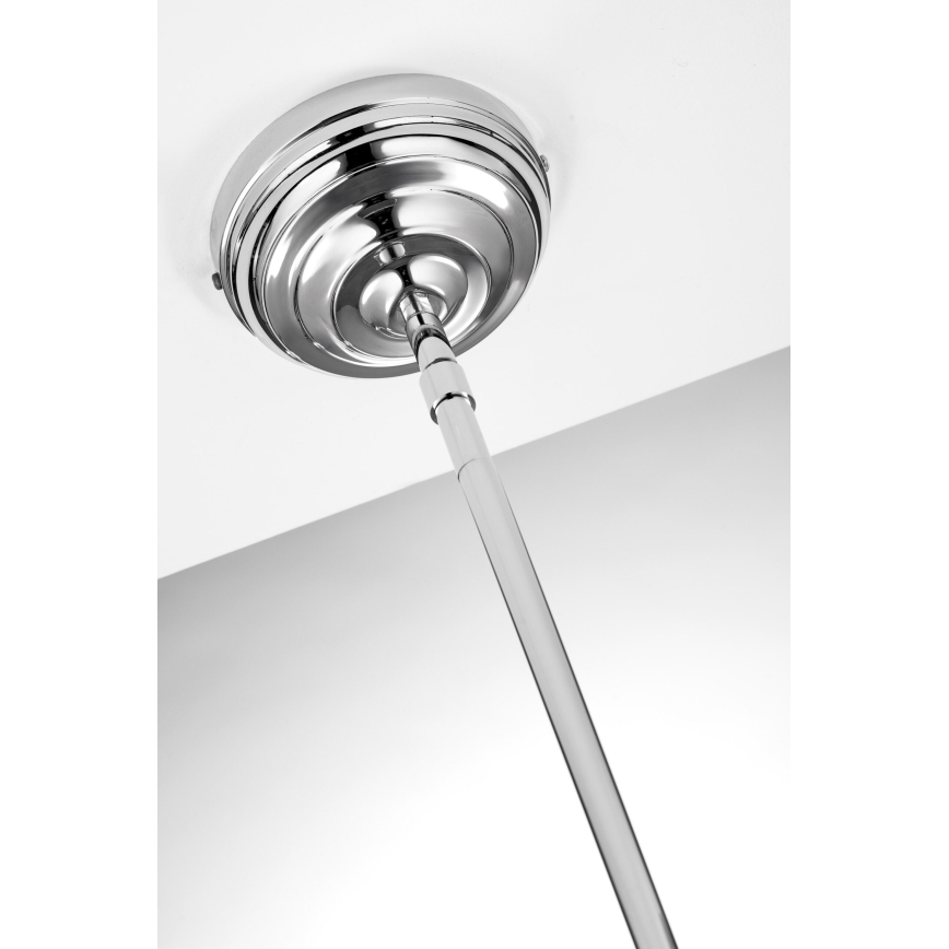 Jupiter 2071 - Hanglamp met stang PLATINO 1xE27/15W/230V groen/glanzend chroom