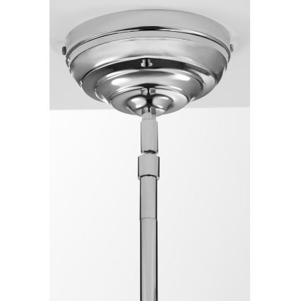 Jupiter 2071 - Hanglamp met stang PLATINO 1xE27/15W/230V groen/glanzend chroom