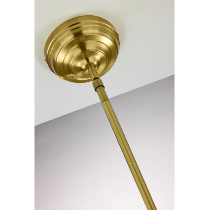Jupiter 2073 - hanglamp met stang PLATINO 1xE27/15W/230V groen/goud