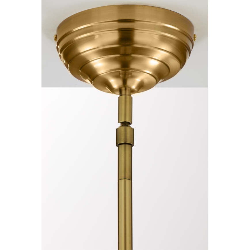 Jupiter 2073 - hanglamp met stang PLATINO 1xE27/15W/230V groen/goud