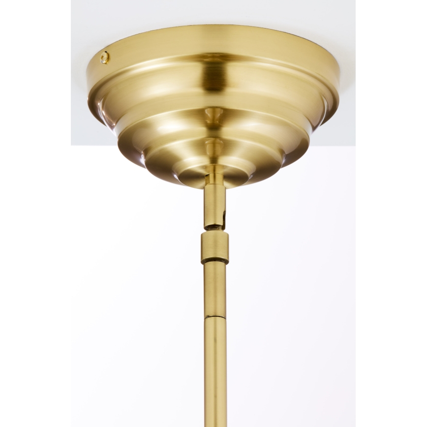 Jupiter 2074 - Hanglamp met staaf PLATINO 3xE27/15W/230V groen/goud