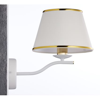 Jupiter 2086 - Wandlamp SAMBA 1xE27/15W/230V wit/goud