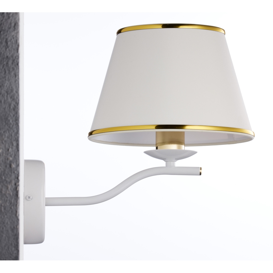 Jupiter 2086 - Wandlamp SAMBA 1xE27/15W/230V wit/goud