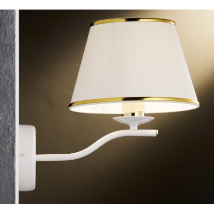 Jupiter 2086 - Wandlamp SAMBA 1xE27/15W/230V wit/goud