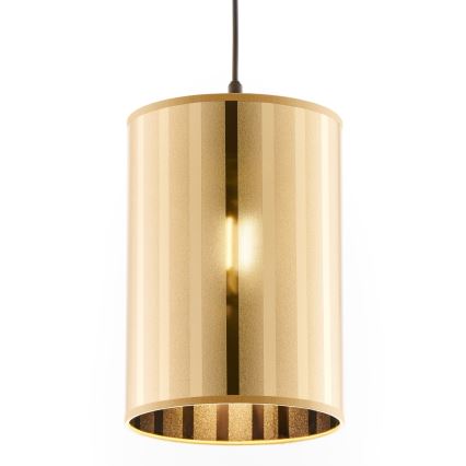 Jupiter 2090 - Pendellamp met snoer CORTINA 1xE27/15W/230V goud/zwart