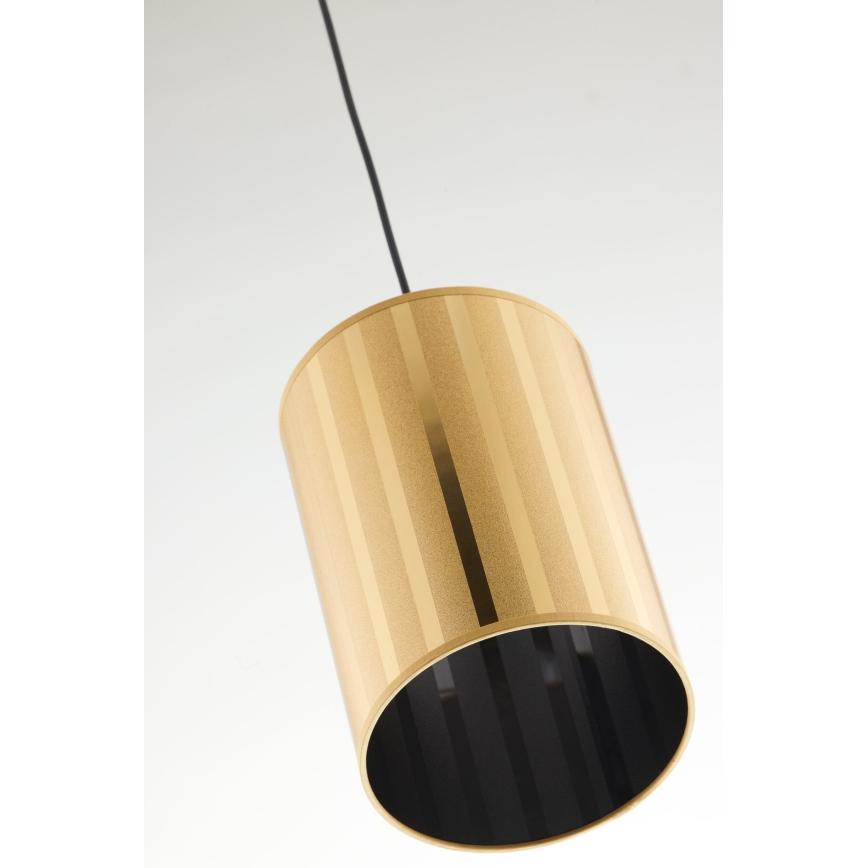 Jupiter 2090 - Pendellamp met snoer CORTINA 1xE27/15W/230V goud/zwart