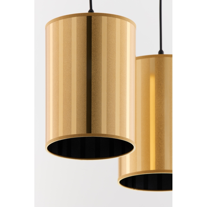 Jupiter 2091 - Hanglamp aan kabel CORTINA 2xE27/15W/230V goud/zwart